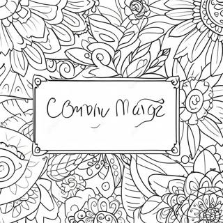 Page De Coloriage De Messages De Gentillesse Colores 118090 53243