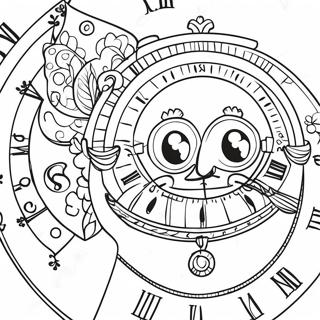 Cogsworth Lhorloge Fantaisiste Page A Colorier 11811-1018