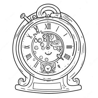 Cogsworth Lhorloge Fantaisiste Page A Colorier 11811-1020