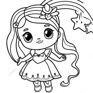 Page De Coloriage De Rainbow High Bella En Robe Etincelante 118165-53293