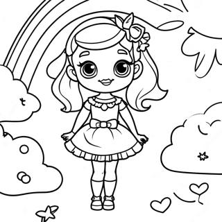 Page De Coloriage De Rainbow High Bella En Robe Etincelante 118165-53295