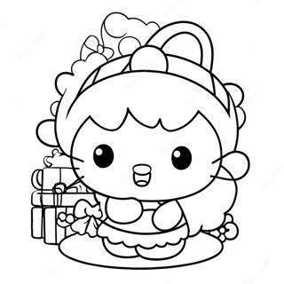 Page De Coloriage De Hello Kitty Noel 118216-53330