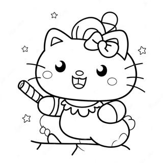 Page De Coloriage De Hello Kitty Noel 118216-53331