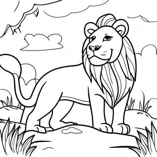 Page De Coloriage De Lion Realiste 118242-53350