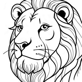 Page De Coloriage De Lion Realiste 118242-53351