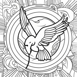 Page De Coloriage Du Logo Hunger Games 118320-53412