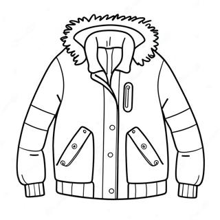 Page De Coloriage De Veste Dhiver Confortable 118346-53545