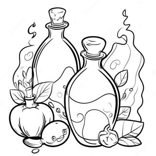 Page De Coloriage Des Potions 118523-53681