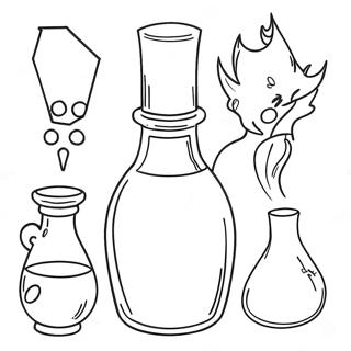 Page De Coloriage Des Potions 118523-53684