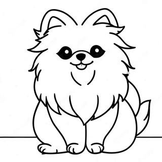 Pomeranien Pages À Colorier