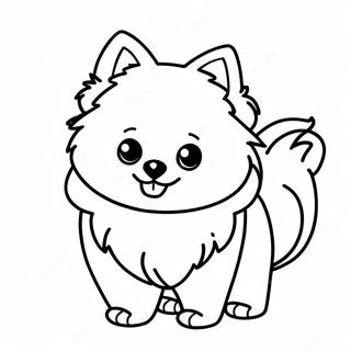 Page De Coloriage De Pomeranian 118573-53723