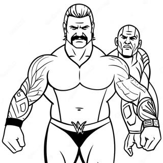 Page De Coloriage De La Wwe 118625-53762