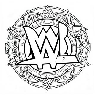 Page De Coloriage Du Logo Wwe 118627 53769