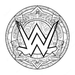 Page De Coloriage Du Logo Wwe 118627 53770