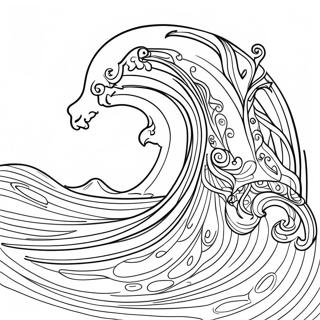 Vagues Pages À Colorier