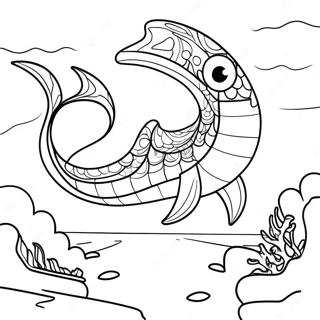 Page De Coloriage De La Nageoire De Mer 118780-53884