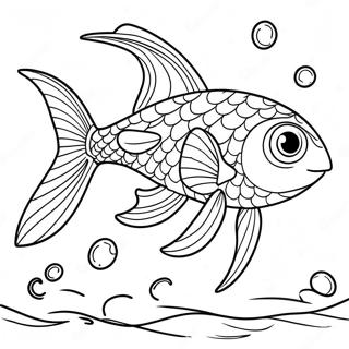 Page De Coloriage De Nageoire De Mer Nageant Gracieusement 118782 53890