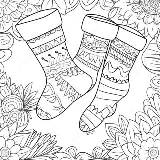 Chaussettes Pages À Colorier