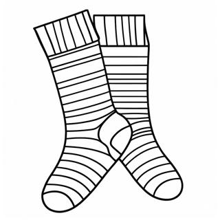 Page De Coloriage De Chaussettes Rayees 118807-53905