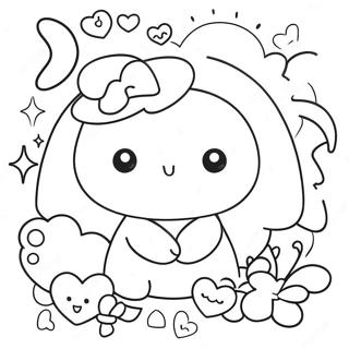 Page De Coloriage Kawaii Mignonne De Gribouillage 118882-53962