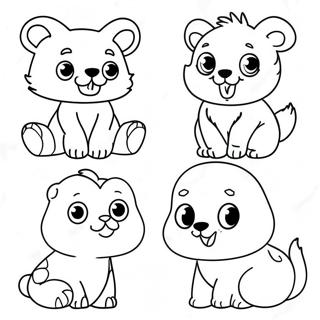 Page De Coloriage Danimaux Adorables De A A Z 118987-54045