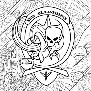 Page De Coloriage Du Logo Des Saints De La Nouvelle Orleans 119012-54066