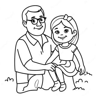 Page De Coloriage De Papa Et Fille 119062-54103