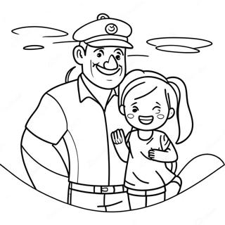 Page De Coloriage De Papa Et Fille Aventuriers 119063-54106