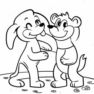 Steve Et Maggie Jouant Ensemble Page A Colorier 119220 54238