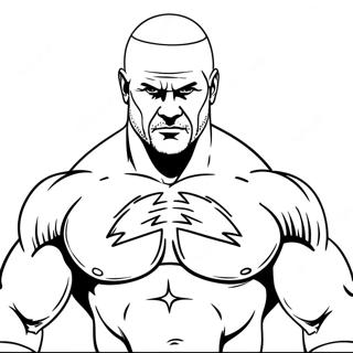 Page De Coloriage De La Wwe 119293-54283