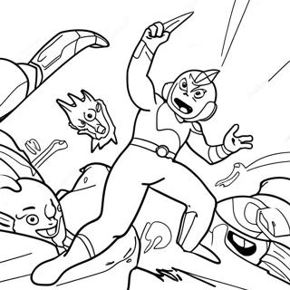 Page De Coloriage Dultraman Combattant Des Monstres Extraterrestres 119371-54345