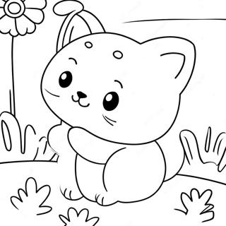Page De Coloriage De Chat Mignon En Train De Dormir Poppy Playtime 119399-54374