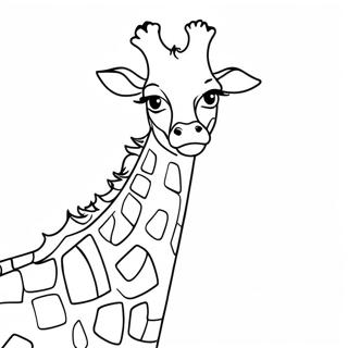 Girafe Réaliste Pages À Colorier