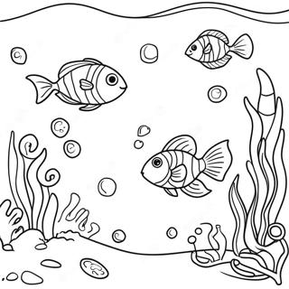 Page De Coloriage De La Scene Sous Marine De Locean 119731-54628