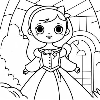Page De Coloriage De La Fille Vampire Effrayante Dans Un Chateau 119759-54656