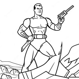 Page De Coloriage De Duke En Action Gi Joe 119785-54673