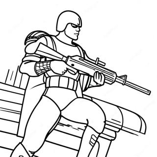 Page De Coloriage De Duke En Action Gi Joe 119785-54674