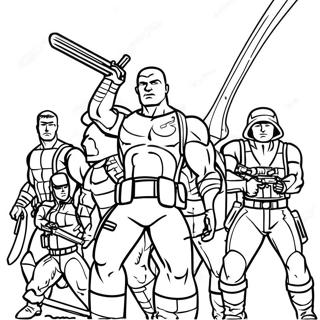Coloriage De Lequipe Gi Joe En Bataille 119787-54681