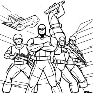 Coloriage De Lequipe Gi Joe En Bataille 119787-54682