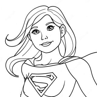 Supergirl Pages À Colorier