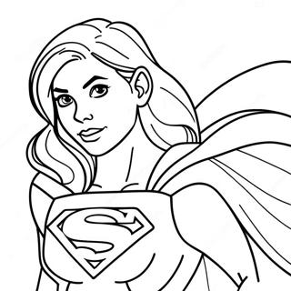 Coloriage De Supergirl 119860-54726