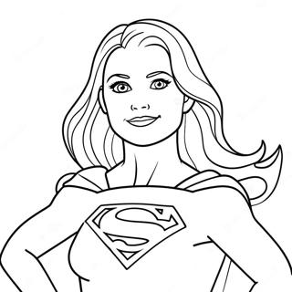 Coloriage De Supergirl 119860-54727