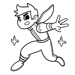 Danny Phantom Volant A Travers Le Ciel Page De Coloriage 119915-54777