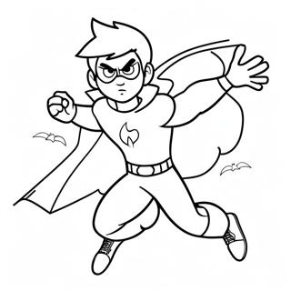Danny Phantom Volant A Travers Le Ciel Page De Coloriage 119915-54780