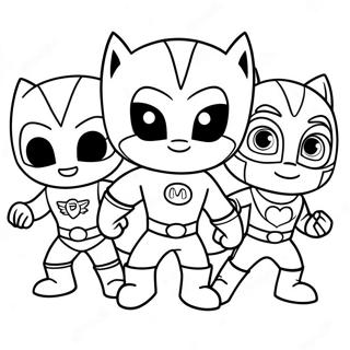 Pj Masks Pages À Colorier