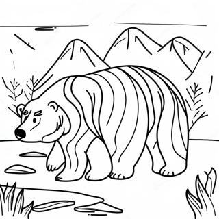 Page De Coloriage Dun Ours Grizzly 119990-54825