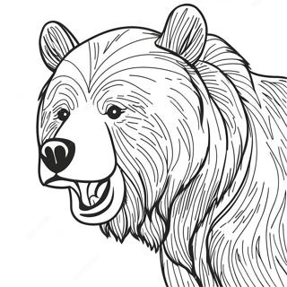 Page De Coloriage Dun Ours Grizzly 119990-54826