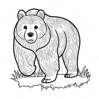 Page De Coloriage Dun Ours Grizzly 119990-54828