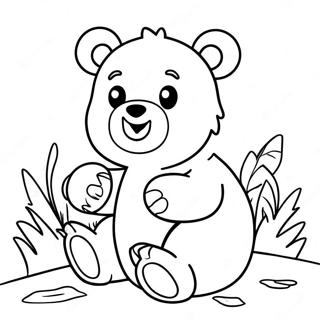 Page De Coloriage Dun Mignon Ourson Grizzly 119991-54830