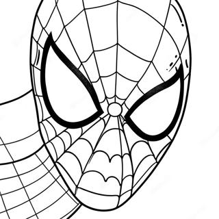 Page De Coloriage De Visage De Spiderman 120094-54907